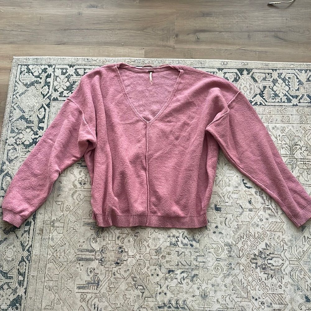 Free People Pink Sweater